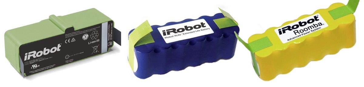 Акумулятори для роботів пилососів iRobot Roomba