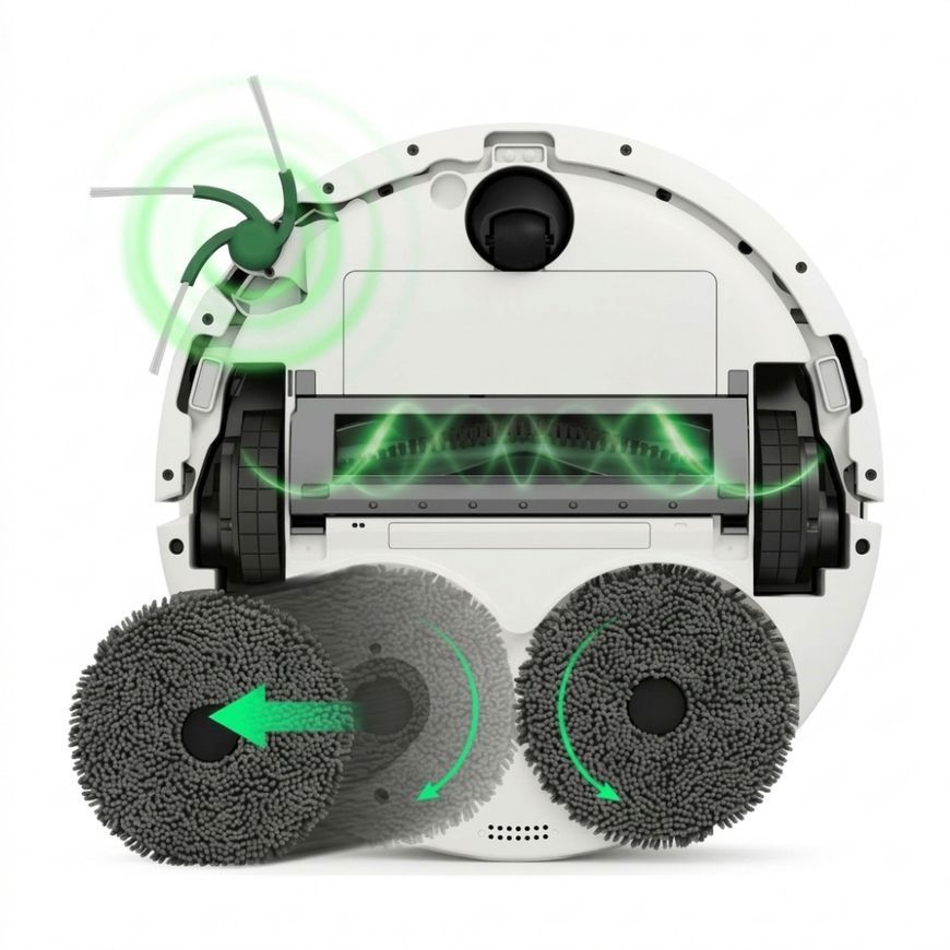 Робот пилосос iRobot Roomba Combo 575 AutoWash dock White/Black R285240 в Україні &ndash; SmartRobot.ua