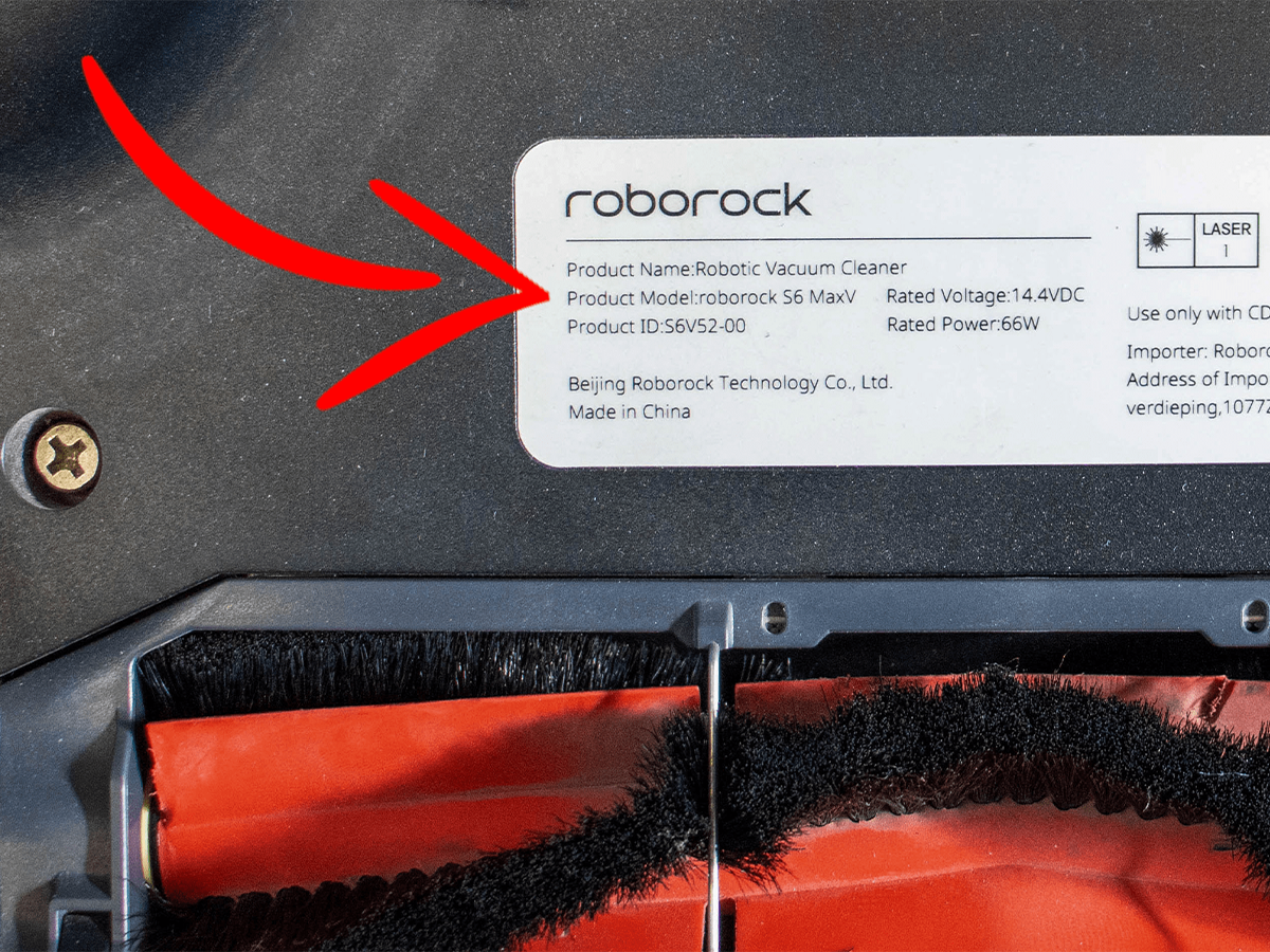 Где находится модель робота Roborock