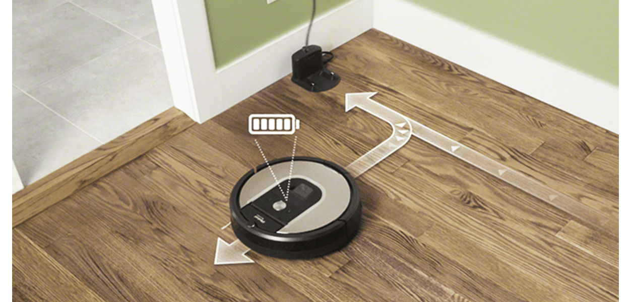 iRobot Roomba 976 после подзарядки возвращается на последнее место уборки