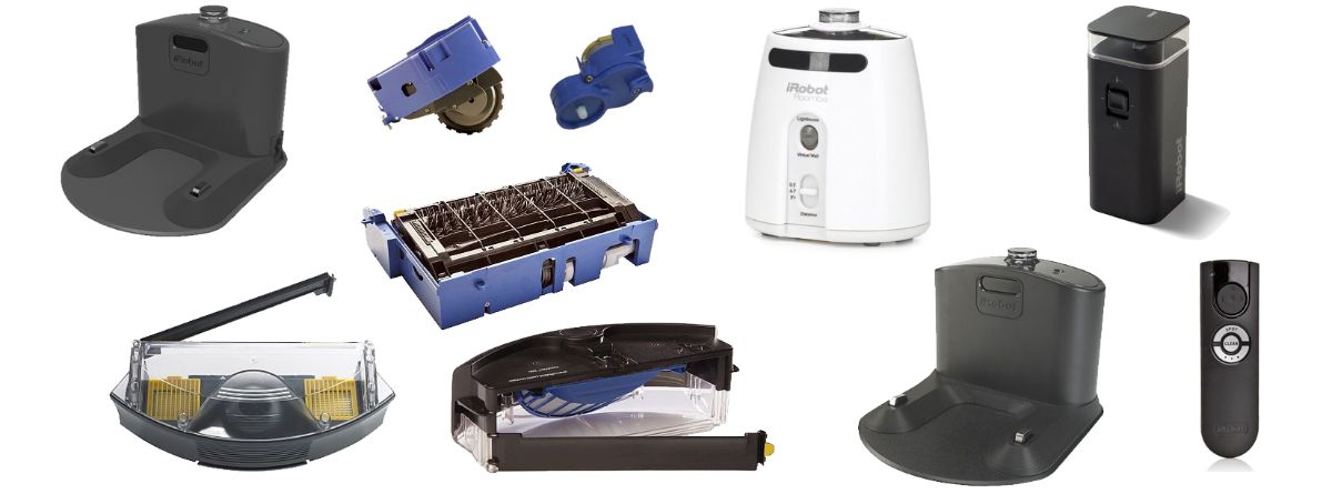 Оригинальные детали и запчасти для роботов пылесосов iRobot Roomba