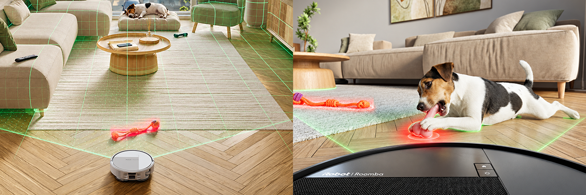 Умное распознавание объектов роботом iRobot Roomba Combo 415